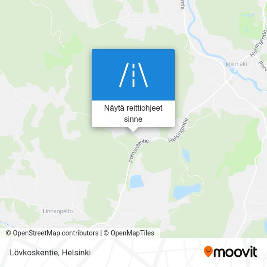 Lövkoskentie kartta
