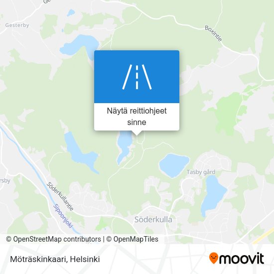 Möträskinkaari kartta