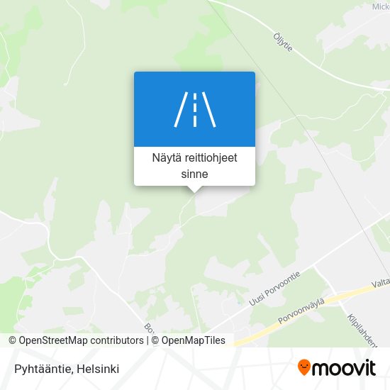 Pyhtääntie kartta