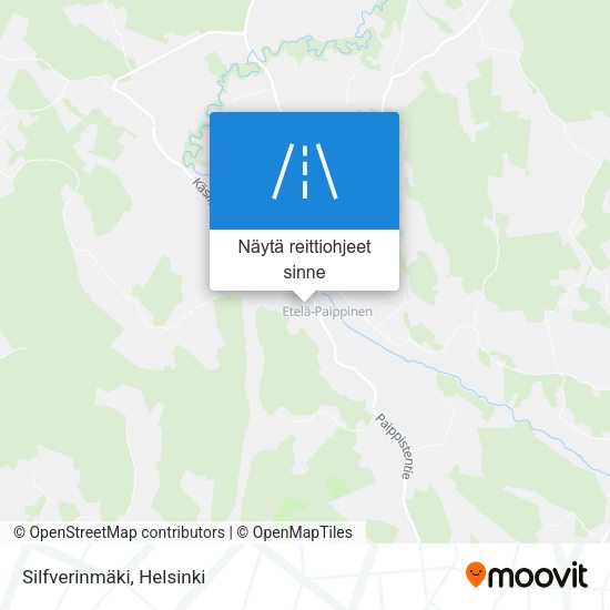 Silfverinmäki kartta