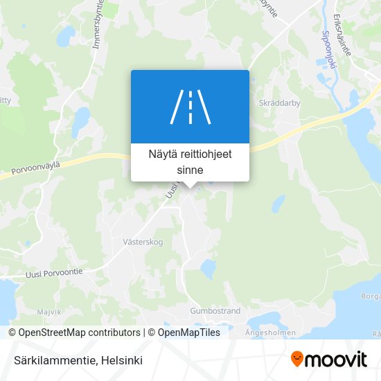 Särkilammentie kartta