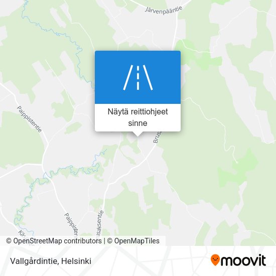 Vallgårdintie kartta