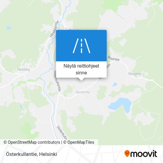 Österkullantie kartta