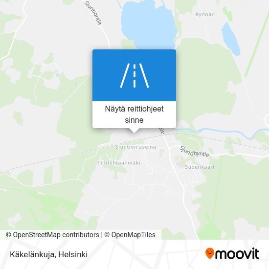 Käkelänkuja kartta