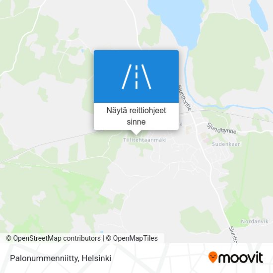Palonummenniitty kartta