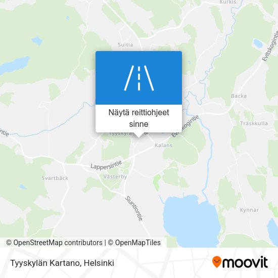 Tyyskylän Kartano kartta