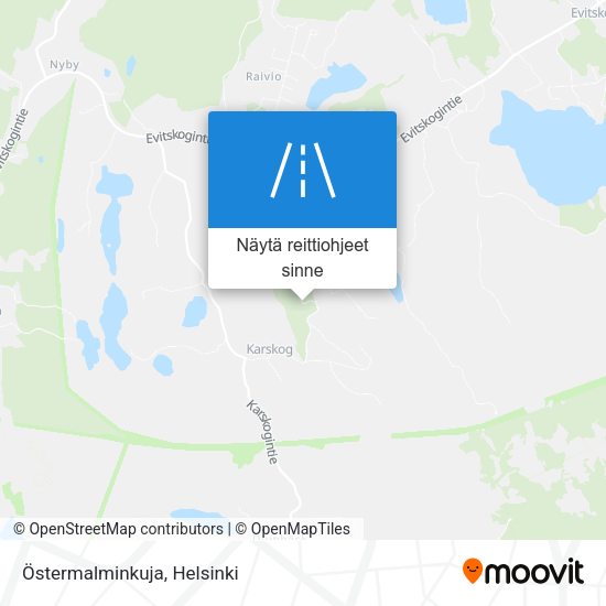 Östermalminkuja kartta