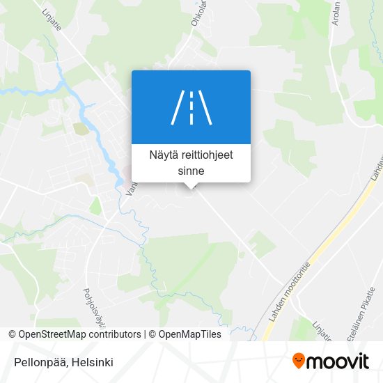 Pellonpää kartta