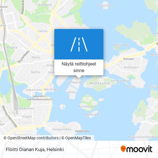 Flöitti Dianan Kuja kartta
