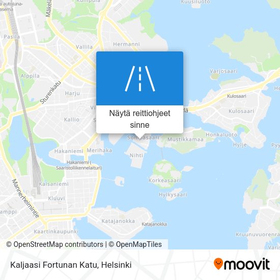 Kaljaasi Fortunan Katu kartta