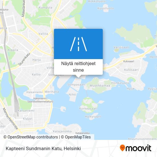 Kapteeni Sundmanin Katu kartta