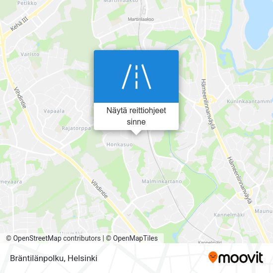 Bräntilänpolku kartta
