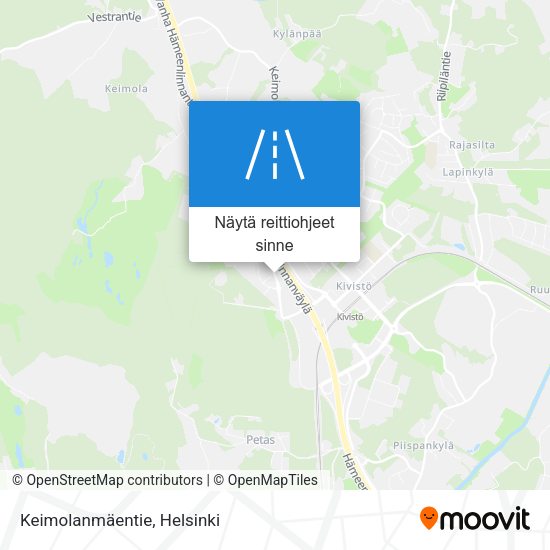 Keimolanmäentie kartta