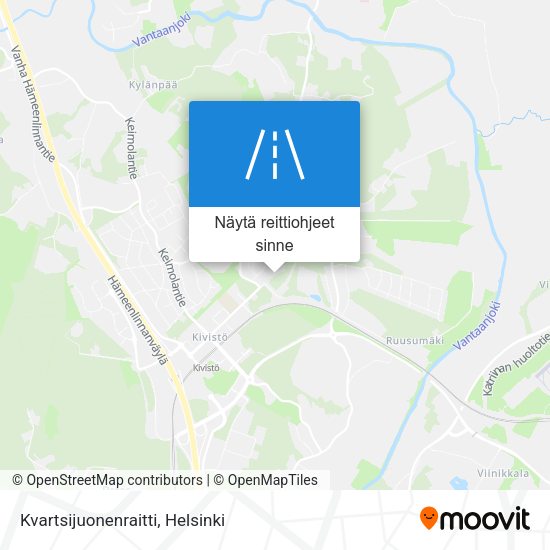 Kvartsijuonenraitti kartta