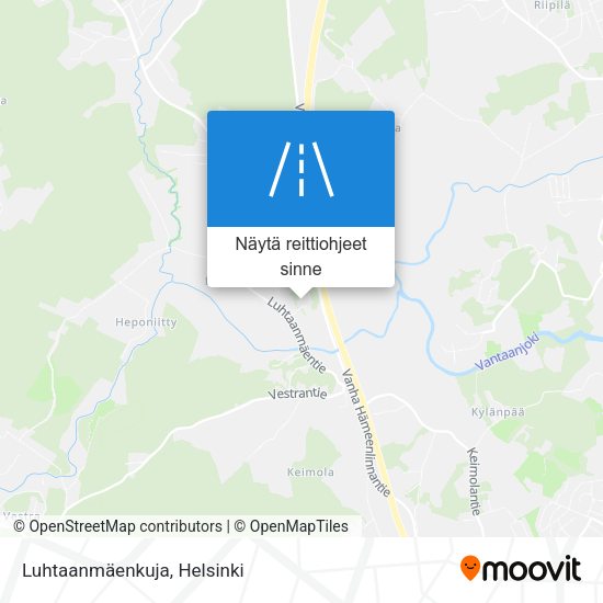 Luhtaanmäenkuja kartta