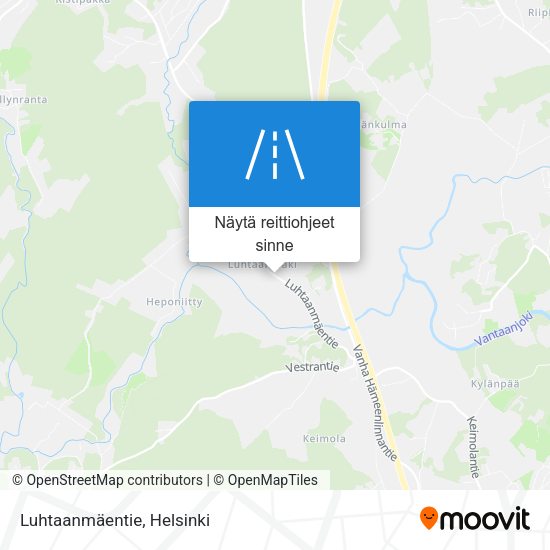 Luhtaanmäentie kartta