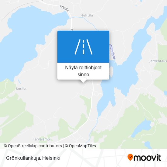 Grönkullankuja kartta