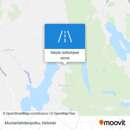 Mustanlahdenpolku kartta