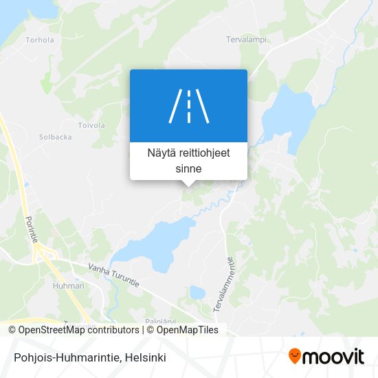 Pohjois-Huhmarintie kartta