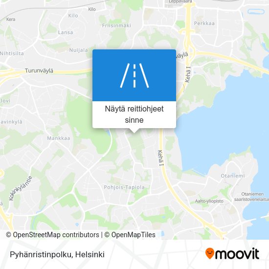 Pyhänristinpolku kartta