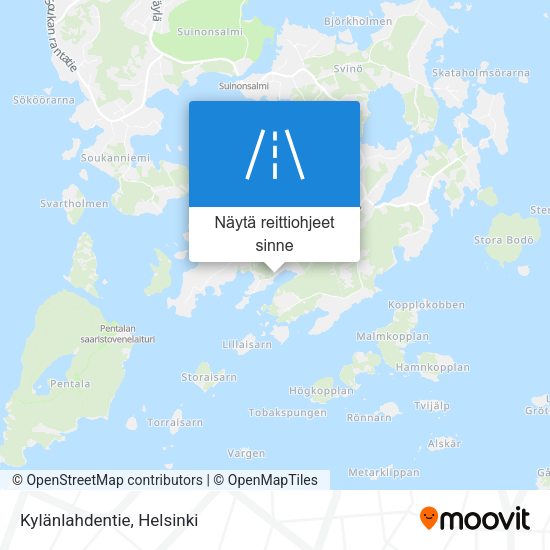 Kylänlahdentie kartta