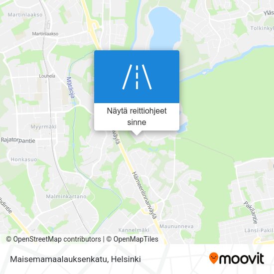 Maisemamaalauksenkatu kartta