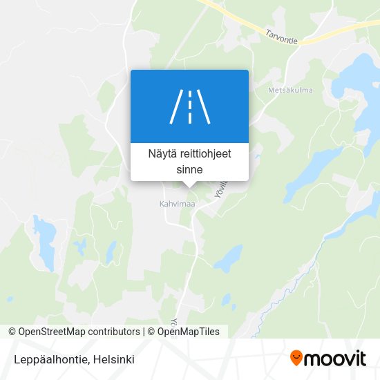 Leppäalhontie kartta