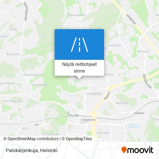 Palokärjenkuja kartta