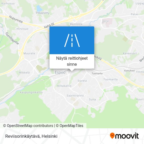 Reviisorinkäytävä kartta