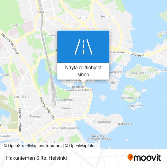 Hakaniemen Silta kartta
