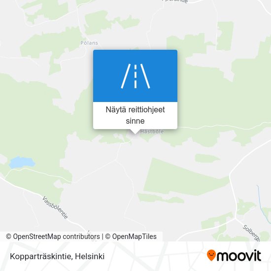 Kopparträskintie kartta