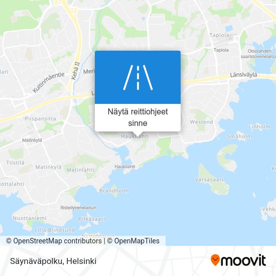 Säynäväpolku kartta