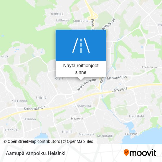 Aamupäivänpolku kartta