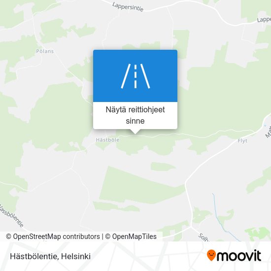 Hästbölentie kartta