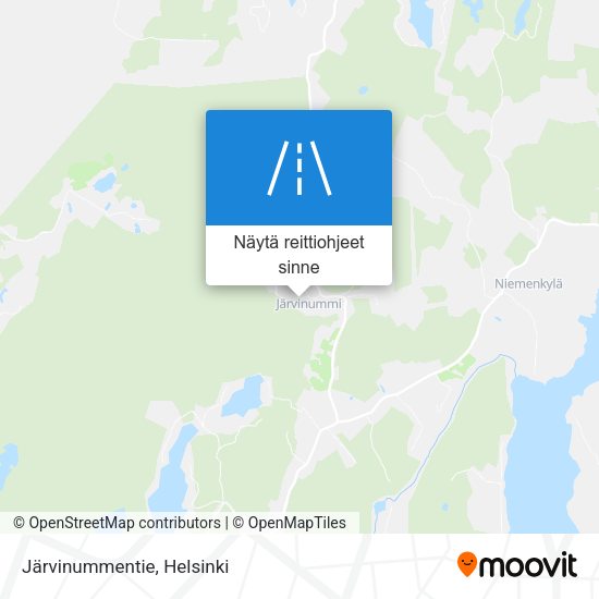 Järvinummentie kartta