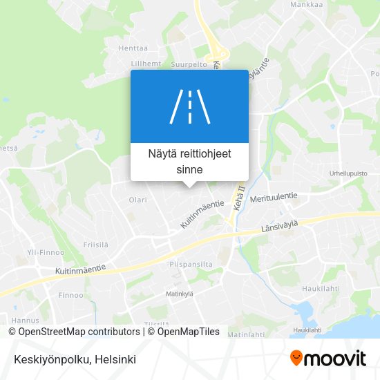 Keskiyönpolku kartta