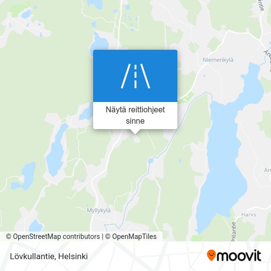 Lövkullantie kartta
