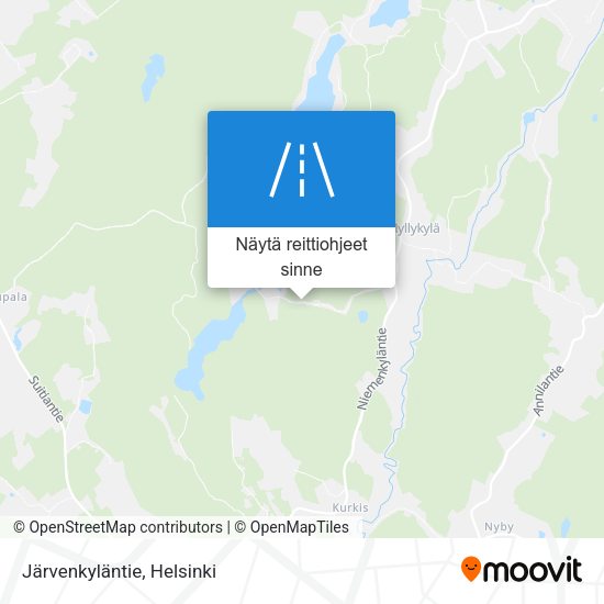 Järvenkyläntie kartta