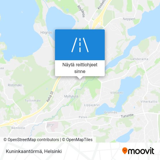 Kuninkaantörmä kartta
