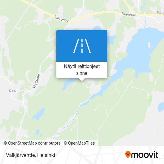 Valkjärventie kartta