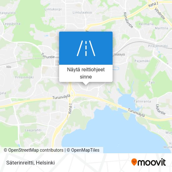 Säterinreitti kartta