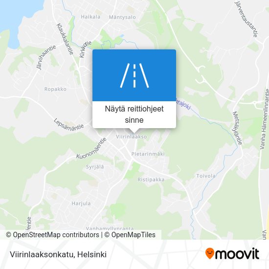 Viirinlaaksonkatu kartta