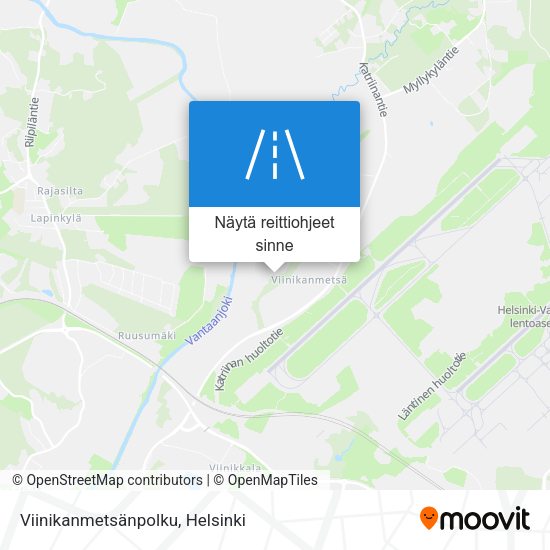 Viinikanmetsänpolku kartta
