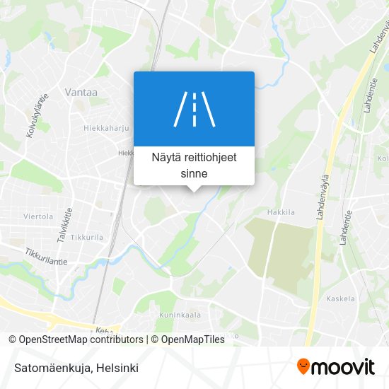 Satomäenkuja kartta