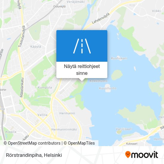 Rörstrandinpiha kartta