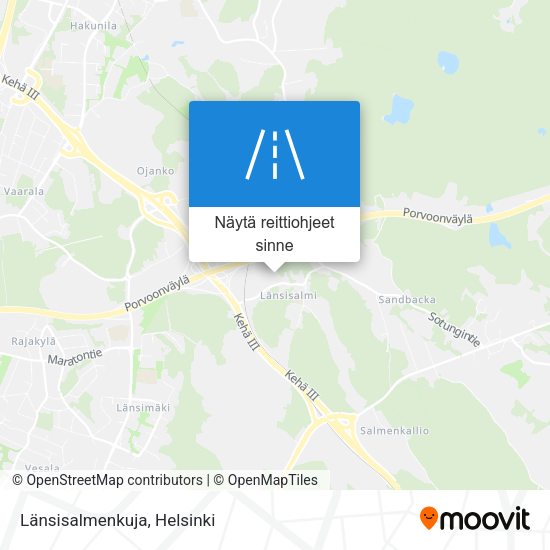Länsisalmenkuja kartta