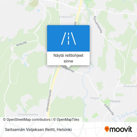 Seitsemän Veljeksen Reitti kartta