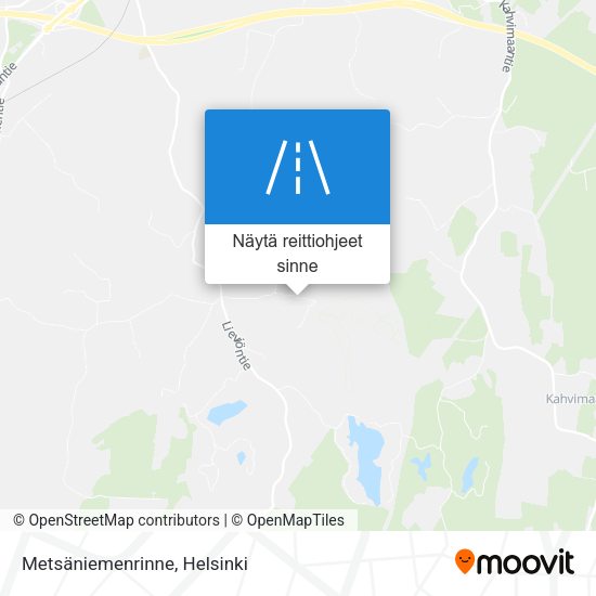 Metsäniemenrinne kartta