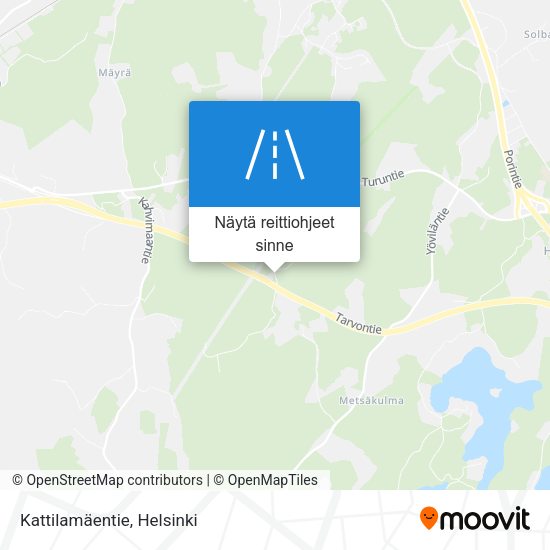 Kattilamäentie kartta