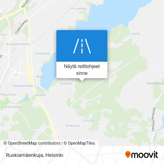 Ruskiamäenkuja kartta